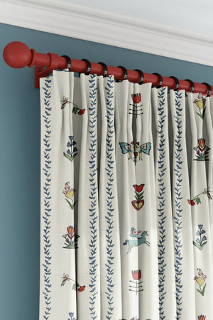 Dance Away in the Garden Linen Fabric by Annika Reed Studio