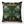 Hampi velvet by Tatie Lou in cream and pink, tropical flowers in a mirrored print made into a cushion