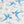 Forget Me Not Swallow fabric by Seed Home Designs in blue and white, full repeat of swallows and forget-me-nots