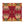 Hampi velvet by Tatie Lou in red, tropical flowers in a mirrored print as a cushion