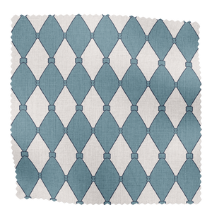 Harlequin Parade Linen Fabric in Blue, large scale