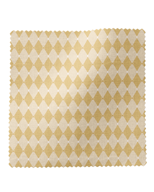 Harlequin Parade Linen Fabric in Ochre, small scale