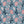 Honiton Lace wallpaper by Annika Reed in blue and pink, full repeat of lace-style flowers