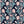 Honiton Lace wallpaper by Annika Reed in navy and pink, flat sample of lace-style flowers