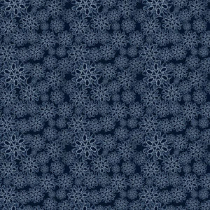 Indigo Nui wallpaper by Tatie Lou in indigo blue, full repeat of nui shibori dots