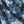 Indigo Itajime velvet by Tatie Lou in blue, in soft folds showing itajime shibori folds