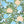 Jade linen by Claire de Quénetain in green, flat sample of a hand-painted floral design