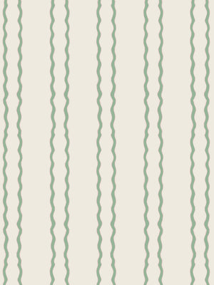 Jester Lines Linen Fabric in Pink and Green