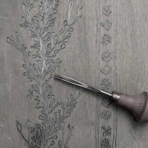 Gatty's Kelp Forest wallpaper by Annika Reed, the artist's artwork in progress showing kelp fronds