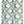 Kit Moon linen by Annika Reed in blue and green, pattern sample of crescent moons in a lattice