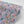 Les Fleurs wallpaper by Tatie Lou in blue and pink, pattern sample of dense painterly flowers