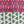 Lilo linen by Bethie Tricks in pink and red, full repeat of scalloped stripes
