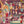 Mayhem Mansion wallpaper by Brand McKenzie in pink, detail of animals partying in a mansion