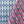 Morello linen by Bethie Tricks in red and blue, flat sample of block-print stripes