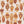 Muggle of Jugs velvet by Annika Reed in orange, pattern sample of painted jugs and vases