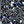 Paradeisos linen by Claire de Quénetain in blue, flat sample of a hand-painted floral design