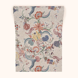 Chintz 21 Wallpaper in Carmine Blue by Parker and Jules