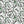 Pia linen by Claire de Quénetain in green, flat sample of scattered leaves