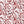 Pia linen by Claire de Quénetain in red, pattern sample of scattered leaves
