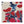 Pink and Blue linen by Bethie Tricks in pink and blue, full repeat of painted blooms