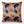 Ginkgo velvet by Tatie Lou in pink and yellow, oversized ginkgo leaves made into a cushion
