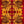 Red River velvet by Dami and Em Design in red and gold, full repeat of a mirrored marble design