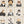 Resisting Arrest wallpaper by Brand McKenzie in cream, detail of animal mugshot portraits