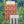 Sandy Stripes linen by Bethie Tricks in blue and orange, sample swatch set showing woven-look stripes