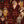 Showtime wallpaper by Brand McKenzie in red, detail of vintage theatre performers