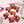 Siesta Key Eco velvet by Liberty James Studio in pink and green, sample swatch set showing a marbled mirrored design