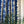 Small Waves Ink linen by Bethie Tricks in blue, inky wave stripes made into curtains
