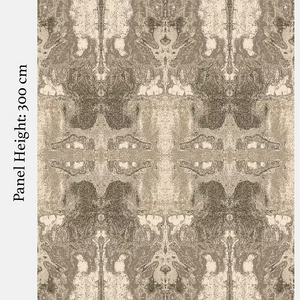 Stone grasscloth by Dami and Em Design in beige, full repeat of a woven design