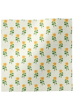 Sunflower Linen Fabric, small scale