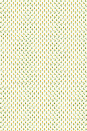 Sunflower wallpaper by Annika Reed in yellow and green, flat sample of sunflowers