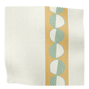 The Circus Linen Fabric in Yellows