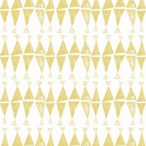 Triangles Wallpaper in Mustard
