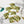Versailles Eco velvet by Liberty James Studio in green and pink, sample swatch set showing an ornate kaleidoscope design