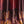 Volcanic Lava velvet by Dami and Em Design in red, molten stripes made into curtains