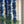 Waves linen by Bethie Tricks in blue, inky waves made into curtains