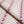 Wild linen by Bethie Tricks in pink, draped close-up of block-print leaf sprigs (alternate view)