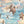 Wired wallpaper by Brand McKenzie in blue and peach, detail of animals perched on telegraph wires
