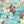 Wired wallpaper by Brand McKenzie in aqua, pattern detail of animals perched on telegraph wires