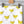 Yellow Bird fabric by Seed Home Designs in yellow and white, full repeat of little yellow birds (alternate view)
