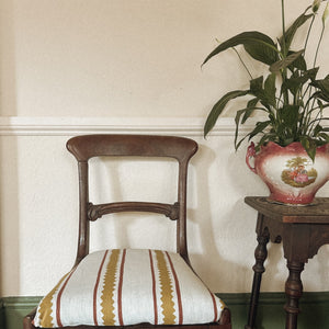 Zig and Zag Linen Fabric by Annika Reed Studio